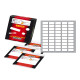 Etichette adesive - in carta - permanenti - 20 x 12 mm - 50 et/fg - 10 fogli - bianco - Markin