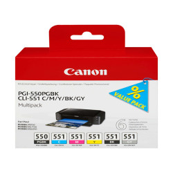 Canon - Cartucce ink - C/M/Y/K/GR - 6496B005