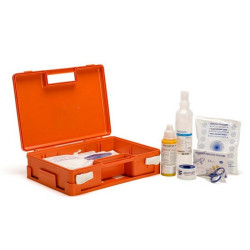 Cassetta medica di Pronto Soccorso valigetta in plastica con ALLEGATO 2 per aziende meno 3 dip.