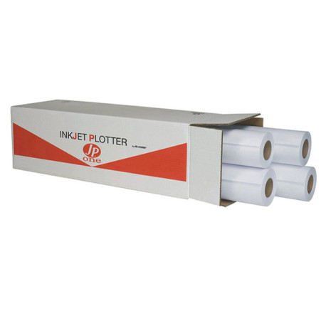 Carta plotter JP One P.80M - 914 mm x 50 mt - 80 gr - inkjet - opaca - bianco - As Marri