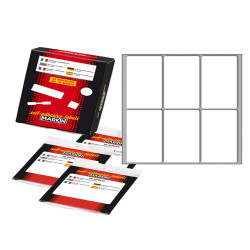 Etichette adesive - in carta - permanenti - 73 x 37 mm - 6 et/fg - 10 fogli - bianco - Markin