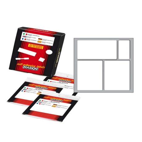 Etichette adesive - in carta - permanenti - 83 x 53 mm - 3 et/fg - 10 fogli - bianco - Markin