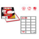Etichette adesive A/415 - in carta - permanenti - 63,5 x 46,6 mm - 18 et/fg - 100 fogli - bianco - angoli tondi - Markin