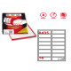 Etichette adesive A/435 - in carta - permanenti - 99,1 x 34 mm - 16 et/fg - 100 fogli - bianco - angoli tondi - Markin