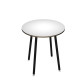 Tavolo alto tondo -  diametro 100 - H 105 cm - nero/bianco