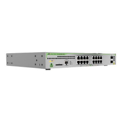 Allied Telesis CentreCOM AT-GS970M/18PS - Switch - L3 - gestito - 16 x 10/100/1000 (PoE+) + 2 x SFP (GBIC mini) uplink - deskto