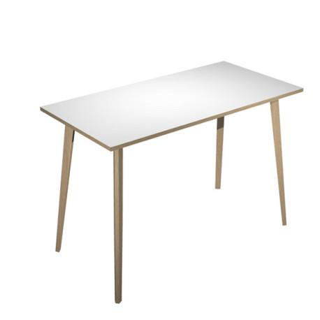 Tavolo alto Woody - 160 x 80 x 105 cm - rovere/bianco