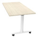 Tavolo multifunzione Taxi - con ruote - 160 x 80 x 73,7 cm - rovere