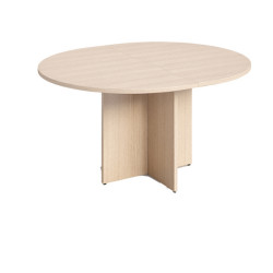 Tavolo riunione Agorà Direction - tondo - diametro 120 cm - H 73 cm - rovere