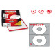 Etichette adesive A/462 - in carta - permanenti - diametro CD 117,5 mm - foro 41 mm - 2 et/fg - 100 fogli - bianco coprente - M