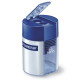 Temperamatite Staedtler - con contenitore - 2 fori - foro Ø 8,2-10,2mm - blu - Staedtler