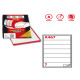Etichette adesive A/467 - in carta - permanenti - 190 x 38 mm - 7 et/fg - 100 fogli - bianco - angoli tondi - Markin