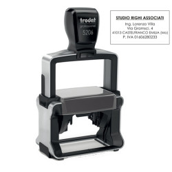 Timbro Professional 5206 - personalizzabile - 56 x 33 mm - 8 righe - autoinchiostrante - Trodat