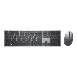 Dell Premier Multi-Device KM7321W - Set mouse e tastiera - senza fili - 2.4 GHz, Bluetooth 5.0 - QWERTY - italiana - Titan Gray