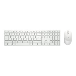 Dell Pro KM5221W - Set mouse e tastiera - senza fili - 2.4 GHz - QWERTY - italiana - bianco