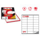 Etichette adesive C/500 - in carta - rimovibili - 70 x 36 mm - 24 et/fg - 100 fogli - bianco - Markin