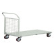 Carrello da lavoro - 1 sponda rete - 300 kg - grigio - Tecnotelai