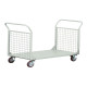 Carrello da lavoro - 2 sponde rete - 300 kg - grigio - Tecnotelai