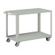 Carrello da lavoro - 2 vasche da 80 x 45 cm - 91 x 45 x 81 cm - grigio - Tecnotelai