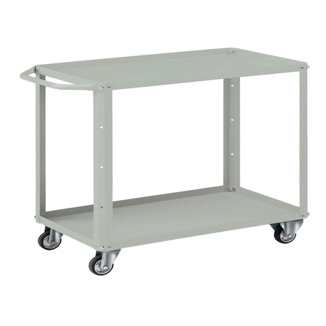 Carrello da lavoro - 2 vasche da 80 x 45 cm - 91 x 45 x 81 cm - grigio - Tecnotelai