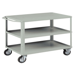 Carrello da lavoro - 3 vasche da 93 x 600 cm - 104 x 60 x 86,5 cm - grigio - Tecnotelai