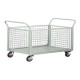 Carrello da lavoro - 4 sponde rete - laterali asportabili - 300 kg - grigio - Tecnotelai