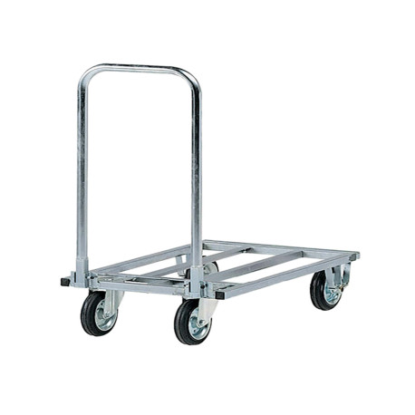 Carrello da lavoro - con manici pieghevoli - 200 kg - zincato - Tecnotelai
