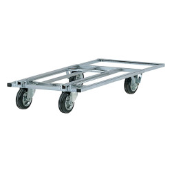 Carrello da lavoro - con manici pieghevoli - 250 kg - zincato - Tecnotelai