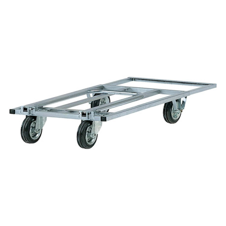Carrello da lavoro - con manici pieghevoli - 250 kg - zincato - Tecnotelai