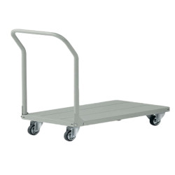 Carrello da lavoro - con manici smontabili e pianale - 300 kg - grigio - Tecnotelai