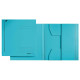 Cartellina 3 lembi - 430 gr - 24,3 x 34 cm - azzurro - Leitz