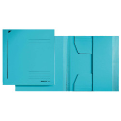 Cartellina 3 lembi - 430 gr - 24,3 x 34 cm - azzurro - Leitz
