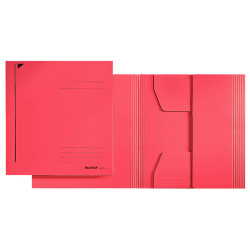 Cartellina 3 lembi - 430 gr - 24,3 x 34 cm - rosso - Leitz