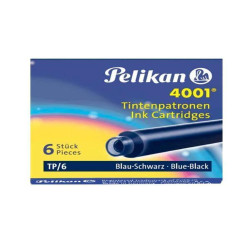 CARTUCCE D'INCHIOSTRO PELIKAN 4001  TP6 BLU NERO