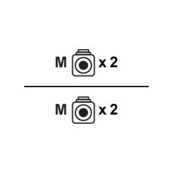 DIGITUS - Cavo di rete - LC multi-mode (M) a LC multi-mode (M) - 2 m - fibra ottica - 3 mm - 50 / 125 micron - OM3 - schermato,
