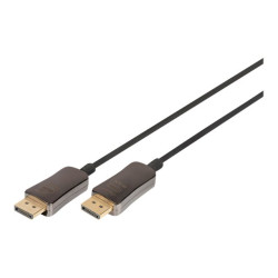 DIGITUS - Cavo DisplayPort - DisplayPort (M) a DisplayPort (M) - DisplayPort 1.4 - 30 m - chiusura a pressione, Active Optical 