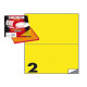 Etichette adesive C/509 - in carta - permanenti - 210 x 148,5 mm - 2 et/fg - 100 fogli - giallo - Markin