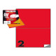 Etichette adesive C/509 - in carta - permanenti - 210 x 148,5 mm - 2 et/fg - 100 fogli - rosso - Markin