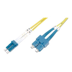 DIGITUS Patch Cable - Cavo patch - modalità singola SC (M) a modalità singola LC (M) - 1 m - fibra ottica - 9 / 125 micron - OS