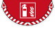 Adesivo segnalatore Take Care - da terra - "estintore" - 70 x 35 cm - CEP