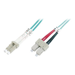 DIGITUS Professional - Cavo patch - LC multi-mode (M) a SC multi-mode (M) - 5 m - fibra ottica - duplex - 50 / 125 micron - OM4