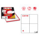 Etichette adesive C/519 - in carta - permanenti - 105 x 148,5 mm - 4 et/fg - 100 fogli - bianco - Markin