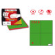 Etichette adesive C/519 - in carta - permanenti - 105 x 148,5 mm - 4 et/fg - 100 fogli - verde - Markin