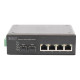 DIGITUS Professional DN-651106 - Switch - 4 x 10/100/1000 + 2 x Gigabit SFP - montabile su rail DIN, montaggio a parete - alime
