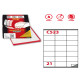 Etichette adesive C/523 - in carta - permanenti - 70 x 41 mm - 21 et/fg - 100 fogli - bianco - Markin