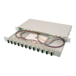 DIGITUS Professional DN-96320/3 - Contenitore giunti per fibra ottica - 1U - 19" - 12 porte