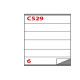 Etichette adesive C/529 - in carta - permanenti - 210 x 48 mm - 6 et/fg - 100 fogli - bianco - Markin
