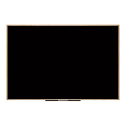 Bi-Office New Basic - Lavagna - 885 x 585 mm - non magnetico - nero - cornice nera