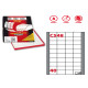 Etichette adesive C/548 - in carta - permanenti - 45 x 29,7 mm - 40 et/fg - 100 fogli - bianco - Markin