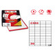 Etichette adesive C/555 - in carta - permanenti - 52,5 x 21,2 mm - 56 et/fg - 100 fogli - bianco - Markin